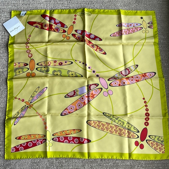Salvatore Ferragamo 100% silk scarf—NEW WITH TAGS! - Picture 1 of 7